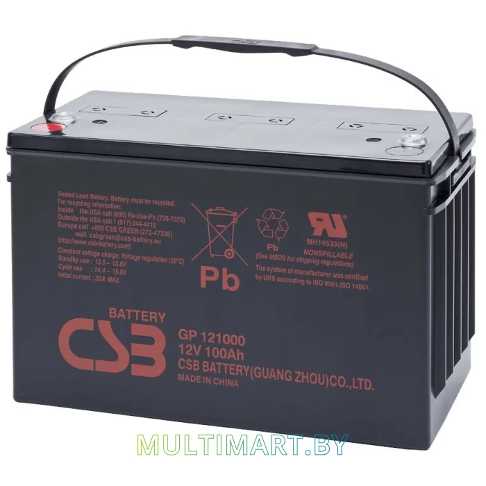 Аккумулятор для ИБП CSB GP121000 (12В/100 А·ч)